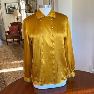 Stunning 1980’s Vintage Jones New York Silk Blouse EUC Size 4